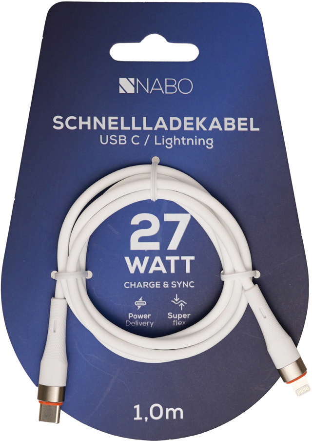 NABO Premium USBC / Lightning / weiß