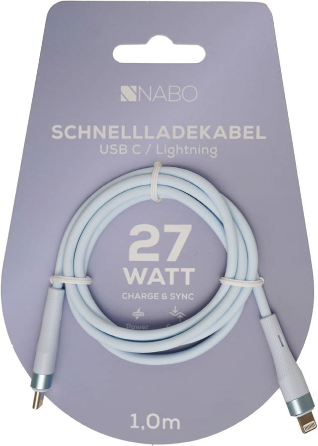 NABO Premium USBC / Lightning / blau