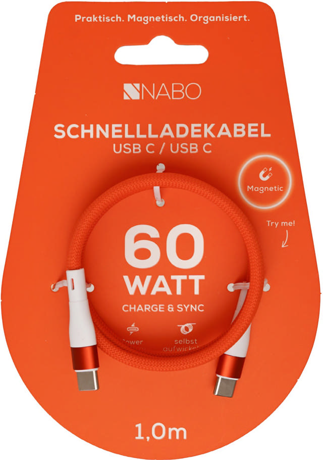NABO Premium USBC / USBC Spiral / Orange 
