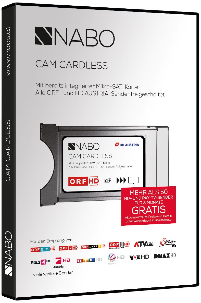 NABO HD Austria Box CAM Cardless - Produktbild